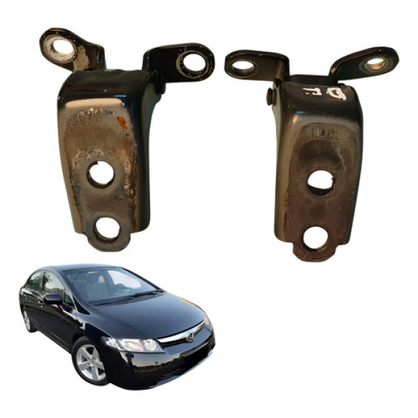 Dobradiça Porta Dianteira Esquerda Par New Civic 2007 2011