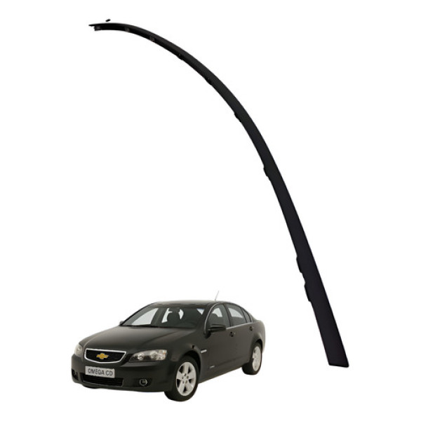 Friso Superior Porta Dianteira Esquerda Omega Cd 2008 2009 Preto