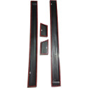 Friso Porta 4 Peças Chevrolet Kadett 1988 1993 Preto
