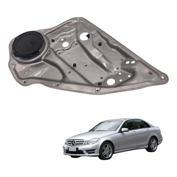 Maquina Vidro Traseiro Direito Mercedes C180 1.6 Turbo 2014