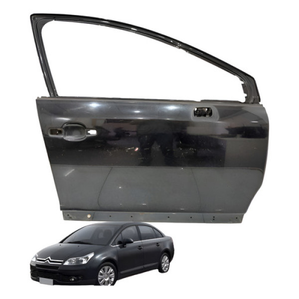 Porta Dianteira Direita Citroen C4 Pallas 2009 2.0  Direito Preto