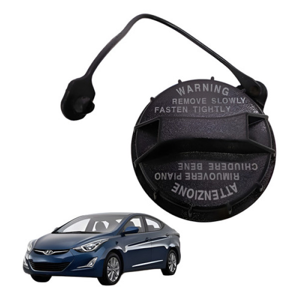 Tampa Tanque Combustível Elantra 1.8 2012 2013 Preto