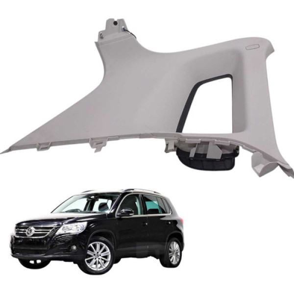 Acabamento Coluna Traseira Esquerda Tiguan 2.0 Tsi 2010