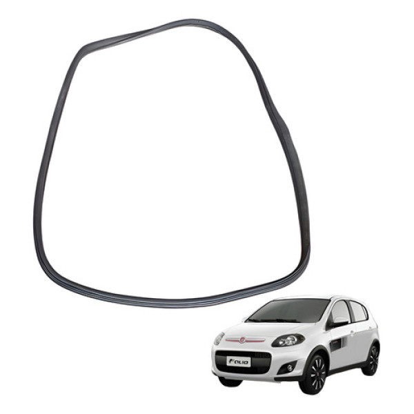 Borracha Porta Dianteira Direita Palio Dualogic 1.6 16v 2014 Preto