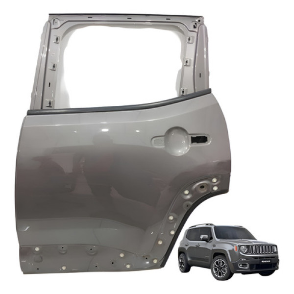Porta Traseira Esquerda Renegade Lngtd 1.8 Flex 2019 Esquerdo Cinza
