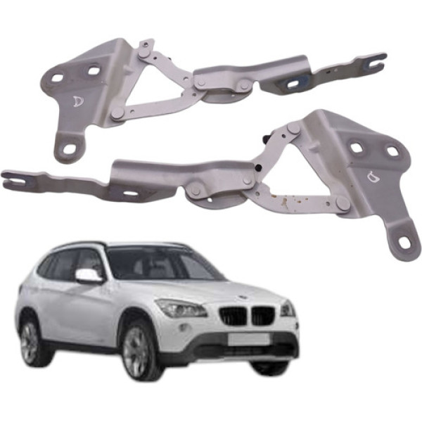 Dobradiça Braço Capo Par Bmw X1 Sdrive 2.0 2011 2012