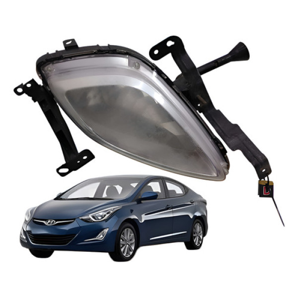 Farol Milha Lado Esquerdo Elantra 1.8 2012 2013 Branco