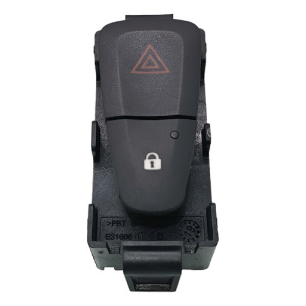 Botão Pisca Alerta Renault Sandero Auth 1.0 2019 Preto Preto