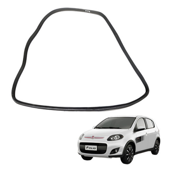 Borracha Porta Traseira Esquerda Palio Dualogic 1.6 16v 2014 Preto