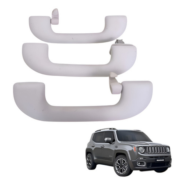 Kit Alça Teto Pega Mão Renegade Lngtd 1.8 Flex 2019 Branco