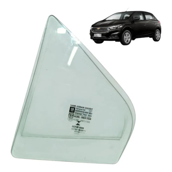 Vidro Fixo Chevrolet Onix 2013/2019 Traseira Esquerda