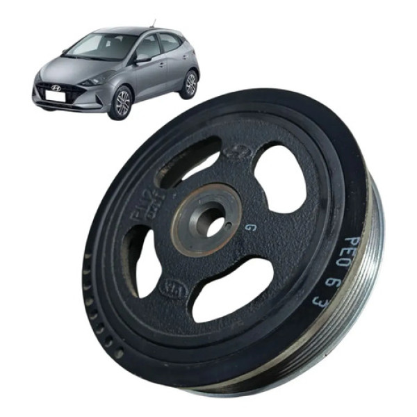 Polia Virabrequim Hyundai Hb20 Vision 1.0 3cc 2020 2021 2022