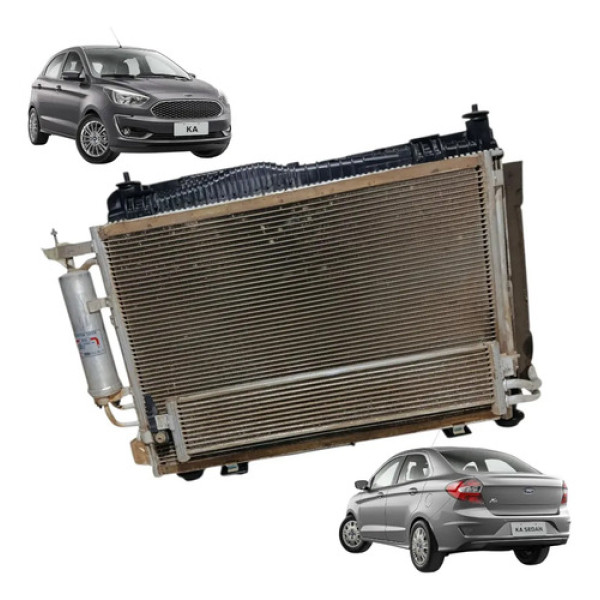 Kit Radiador Condensador Ford Ka 1.5 Automático 2018 2019