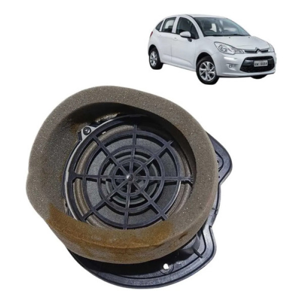 Auto Falante Porta Citroën C3 2013 2019 Traseira Esquerda Preto
