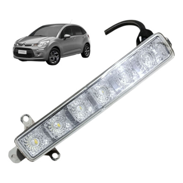 Farol Milha Citroen C3 2013 2014 2015 2018 Led Drl Cristal Cristal