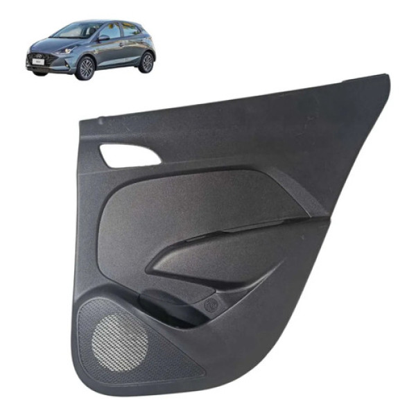 Forro Porta Hb20 Hatch 2013 2014 2015 2017 Traseira Direita Cinza-escuro