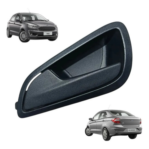 Maçaneta Interna Porta Ford Ka 2015 /2021 Dianteira Esquerda Preto Dianteira