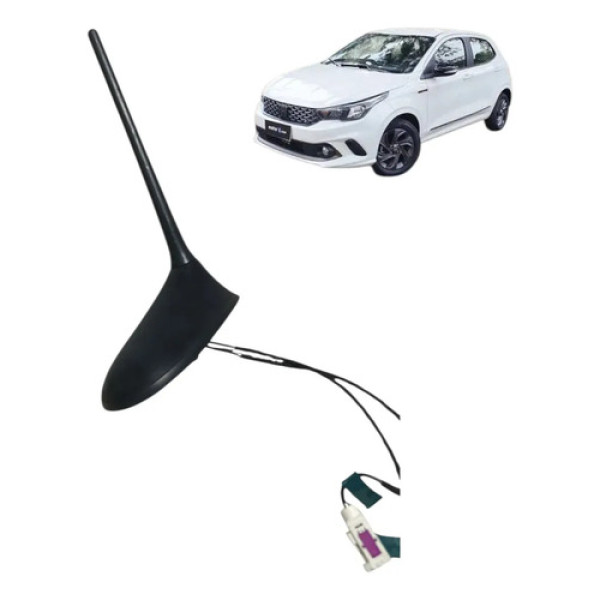 Antena Teto Fiat Argo Cronos Mobi Strada 2017 2018 / 2024 Preto