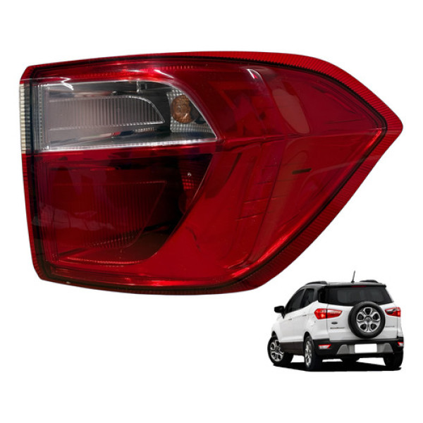 Lanterna Traseira Ecosport 2018 2019 2020 2021 Canto Direito Direito/passageiro Vermelho
