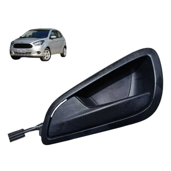 Maçaneta Interna Ford Ka 2015 2016 2020 Traseira Esquerda Preto Traseira