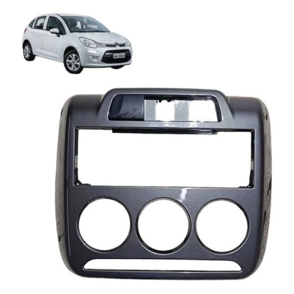 Moldura Comando Ar Citroën C3 2013 2014 2015 2016 Preto