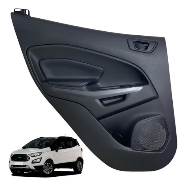 Forro Painel Porta Ecosport Freestyle 2021 Traseiro Esquerdo Preto