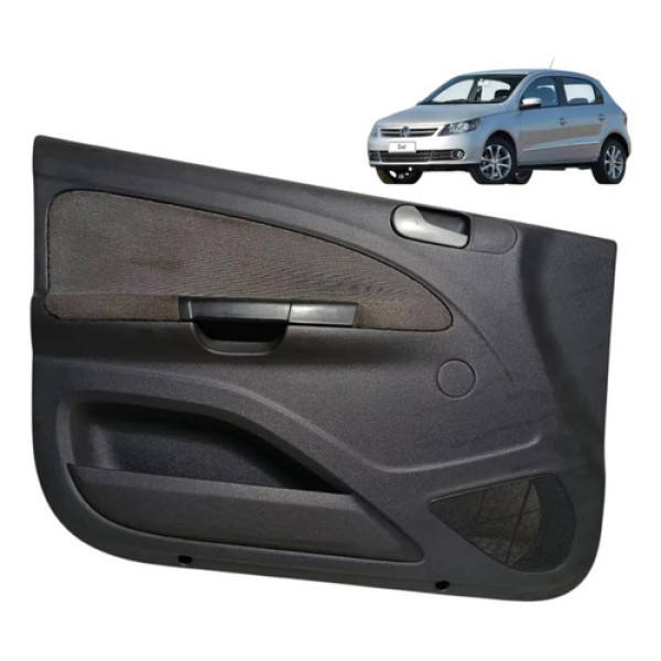 Forro Porta Vw Gol Voyage 2012 2013 2015 Dianteira Esquerda Cinza-escuro