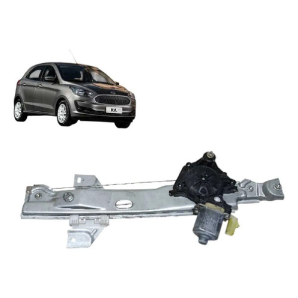 Máquina Vidro Ford Ka 2016 2017 2018 2020 Traseira Esquerda