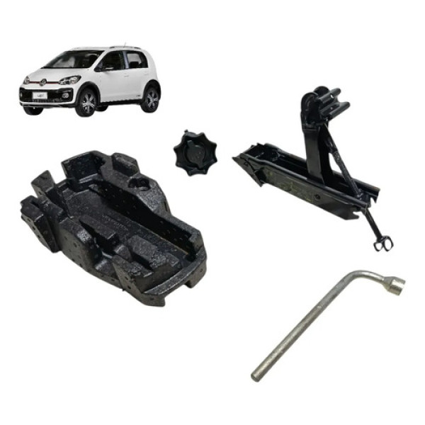 Kit Macaco Chave Roda Vw Up Gol Fox 2014 2015 2016 2017 2021