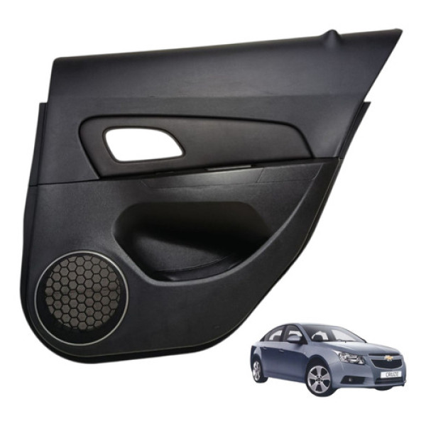 Forro Painel Porta Traseiro Cruze Sedan 2012 2013/16 Direito Preto