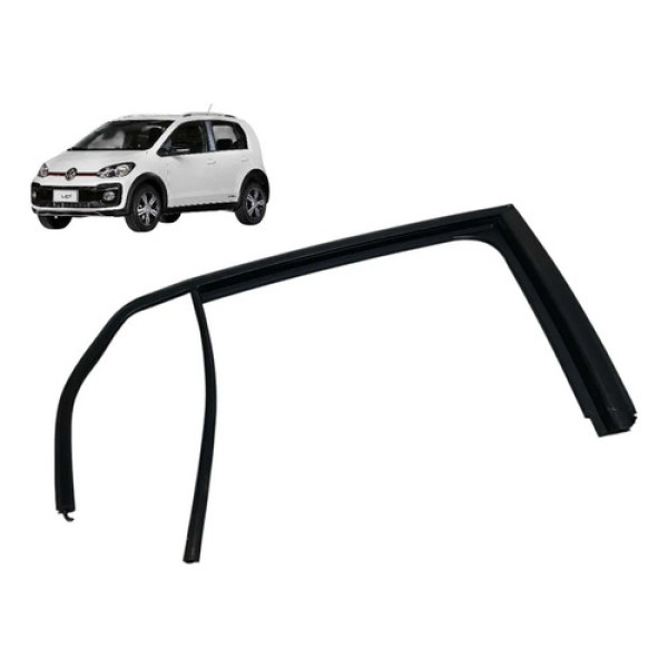 Guarnição Vidro Porta Vw Up Tsi 2014 2021 Traseira Direita Preto