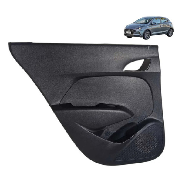 Forro Porta Hb20 Hatch 2013 2014 2015 2017 Traseira Esquerda Cinza-escuro
