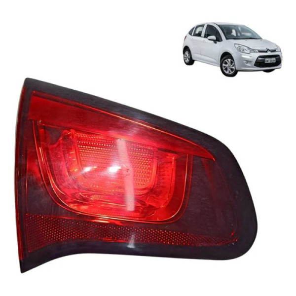 Lanterna Tampa Traseira Citroën C3 2014 2015 2020 Esquerda Esquerdo/motorista Vermelho
