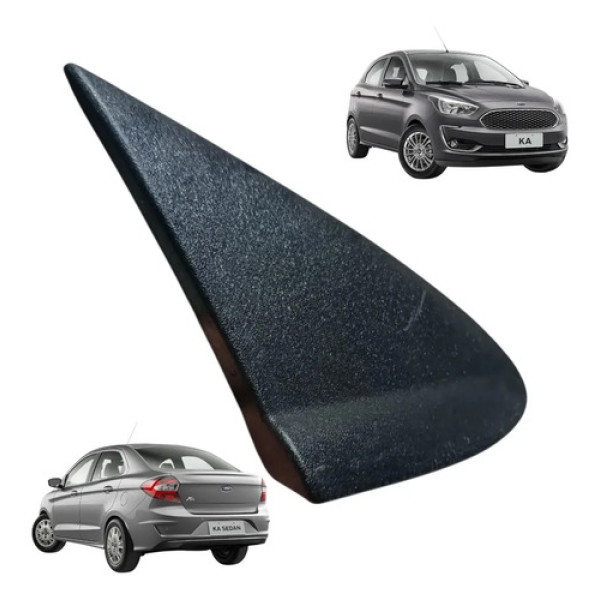 Moldura Exterior Retrovisor Ford Ka 2015 2016 / 2021 Direita Preto