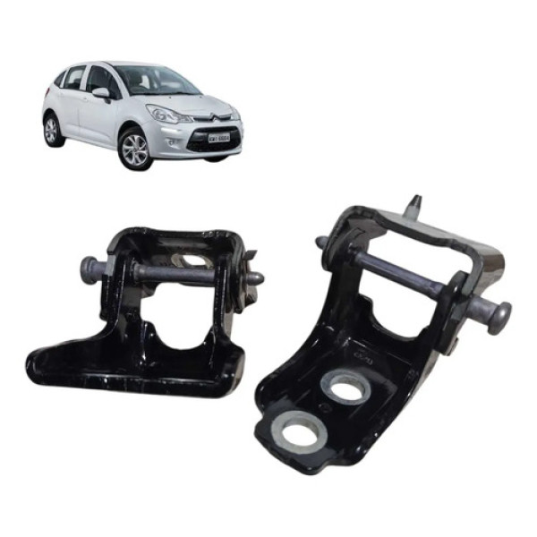Par Dobradiça Porta Citroën C3 2013 2017 Traseira Direita