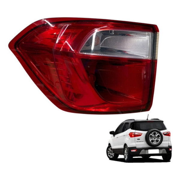 Lanterna Traseira Ecosport 2018 2019 2020 2021 Esquerda Esquerdo/motorista Vermelho