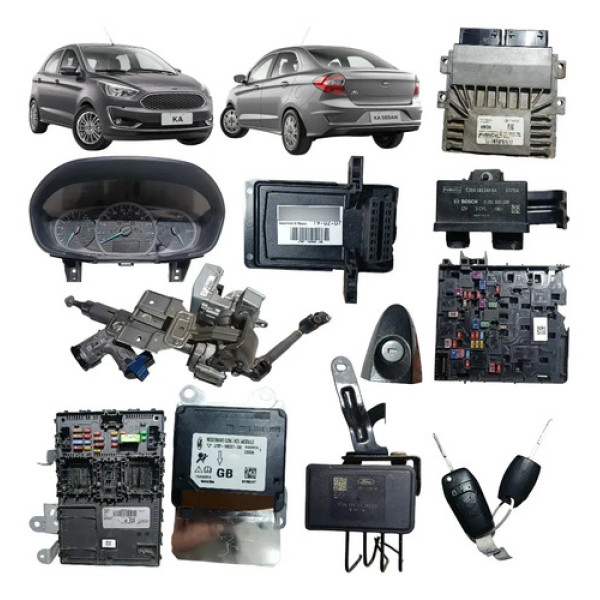 Kit Code Módulo Injeção Ford Ka Sd 1.5 Dragon Automatico2019