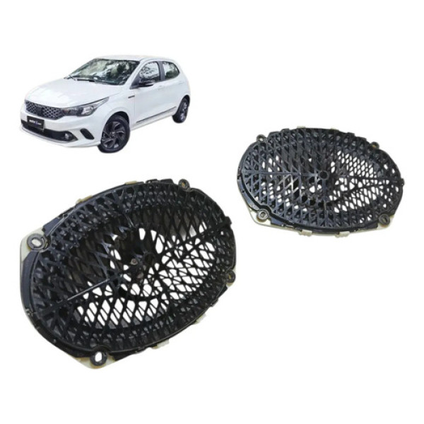Par Alto Falante Porta Traseira Fiat Argo 2017 2018 / 2025 Preto