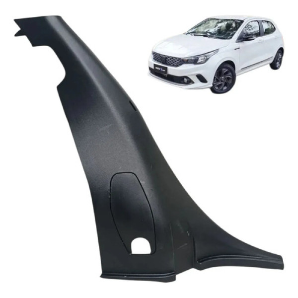Acabamento Soleira Banco Fiat Argo 2018 2019 / 2023 Esquerda Preto