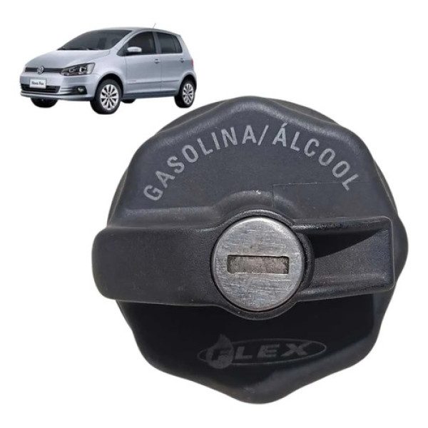 Tampa Tanque Combustível Vw Fox 2005 2006 2007 2008 2009 Preto 2007