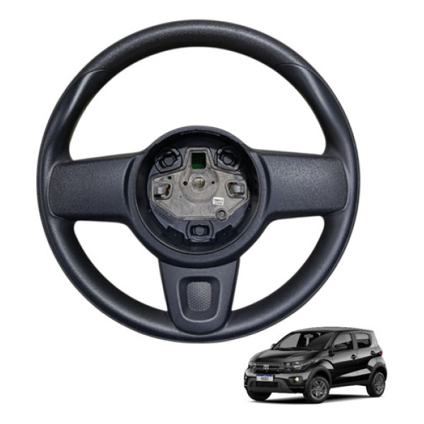 Volante Direção Fiat Mobi 2017 2018 2019 2020 Original  Preto