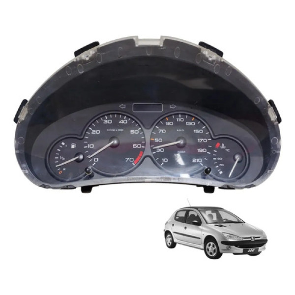 Painel Instrumento Peugeot 206 2003 2004 2005 2006 Preto