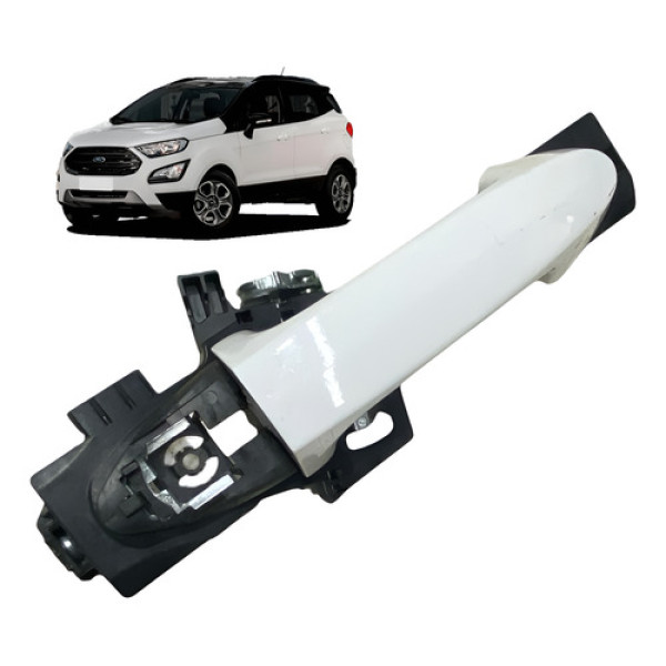 Maçaneta Externa Porta Ecosport 2019/2021 Traseira Direita Branco Traseira