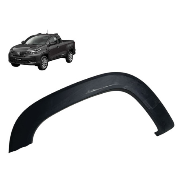 Moldura Paralama Fiat Strada 2021 2022/2024 Traseiro Direito Preto