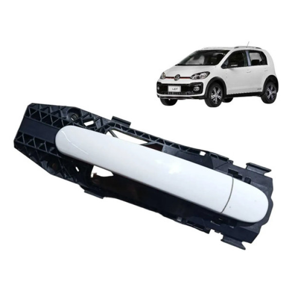 Maçaneta Externa Vw Up Tsi 2014 2015 2020 Dianteira Direita Branco Dianteira