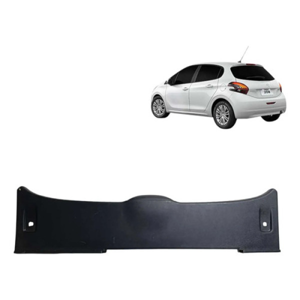 Acabamento Batente Porta Malas Peugeot 208 2015 2016 2017 18 Preto
