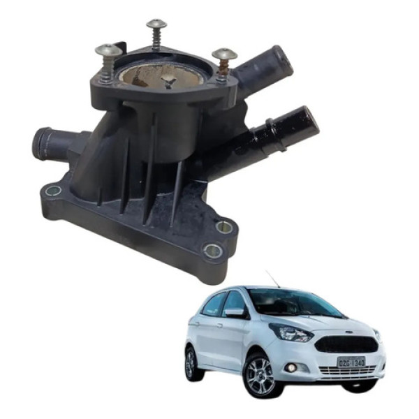 Carcaça Válvula Termostática Ford Ka 1.0 2015 2016 2017 2020
