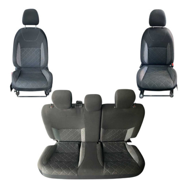 Jogo Bancos Nissan Kicks 1.6 2017 2018 2019 Cinza