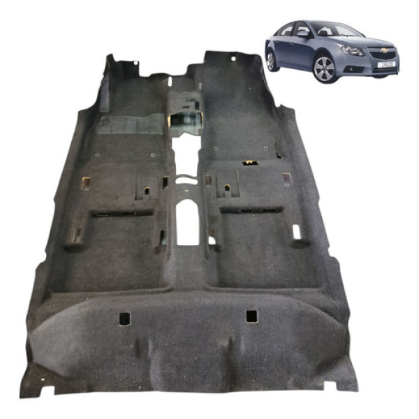 Carpete Forro Assoalho Chevrolet Cruze Sedan 2012 2013 2014 Preto