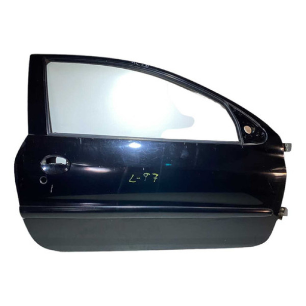 Porta Dianteira Direita Peugeot 206 2 Portas 2006 Dianteira Direito Preto